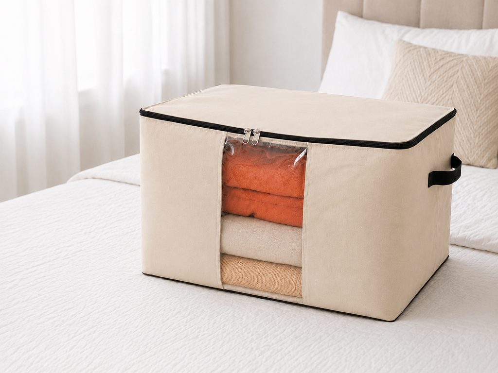 Pack de 3 grands sacs de rangement XXL – 70 × 60 × 30 cm